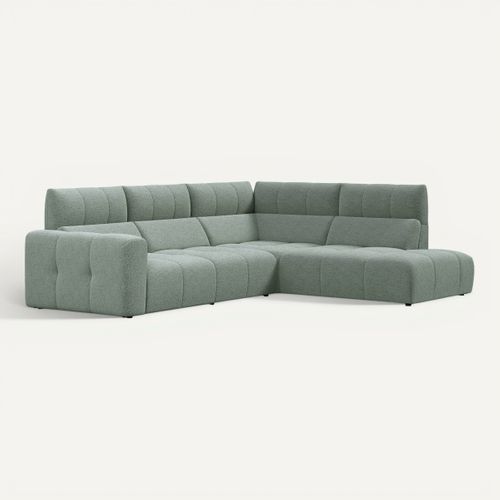 Canapé angle relax électrique droit UNIVERS tissu oro lichen vue 3/4