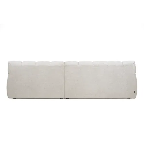 Canapé d'angle relax COCOON méridienne droit tissu beige vue de derrière