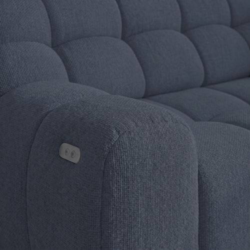 Canapé d'angle relax COCOON méridienne droit gris foncé vue détaillée