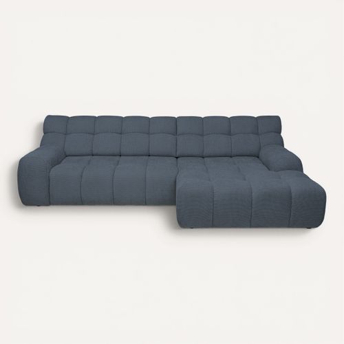 Canapé d'angle relax COCOON méridienne droit gris foncé vue de face