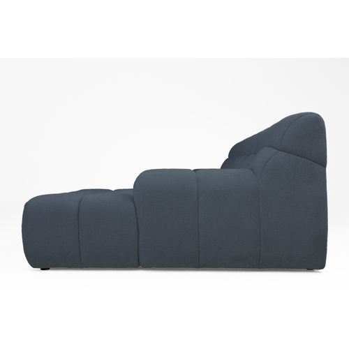 Canapé d'angle relax COCOON méridienne droit gris foncé vue de profil