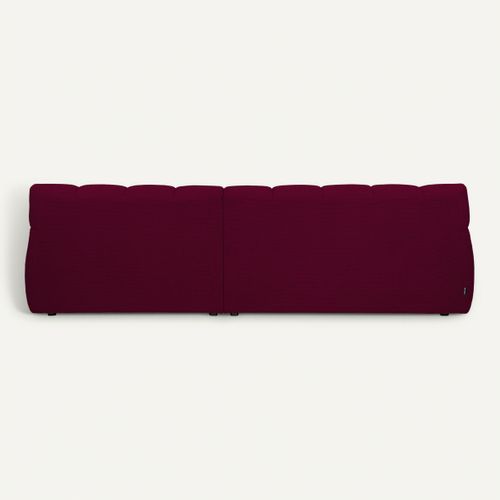 Canapé d'angle relax COCOON méridienne droit bordeaux vue de derrière
