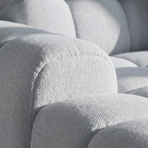 Canapé d'angle relax COCOON méridienne gauche gris clair vue détaillée