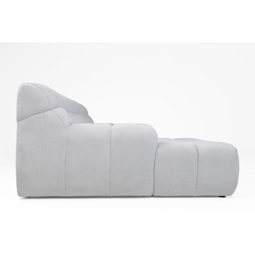 Canapé d'angle relax COCOON méridienne gauche gris clair vue de profil