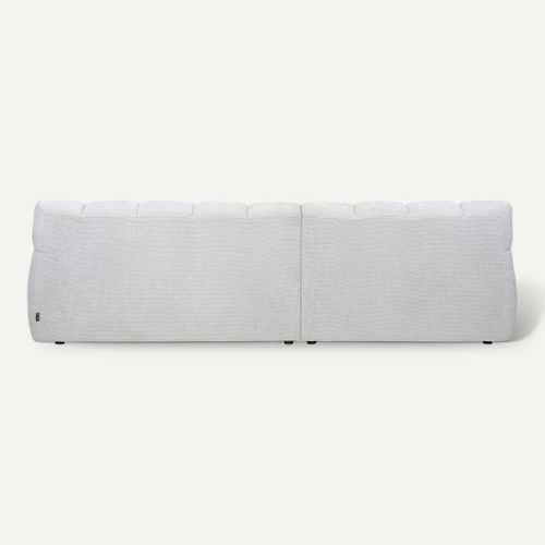 Canapé d'angle relax COCOON méridienne gauche gris clair vue de derrière