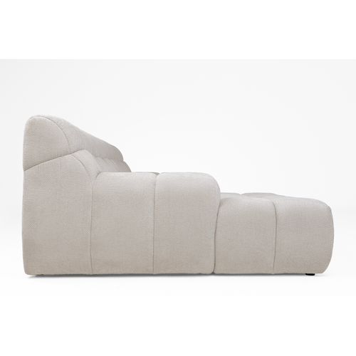 Canapé d'angle relax COCOON méridienne gauche tissu beige vue de profil