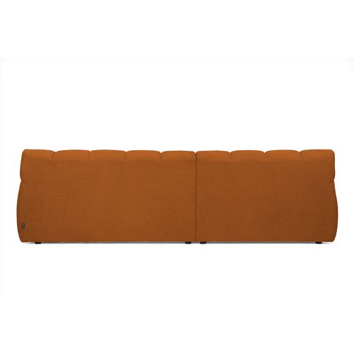 Canapé d'angle relax COCOON méridienne gauche terra cotta vue de derrière