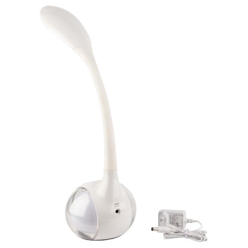 Lampe de bureau LED H. 34 cm DANA Blanche vue de derrière