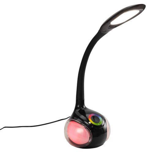 Lampe de bureau LED H. 34 cm DANA Noire vue 3/4