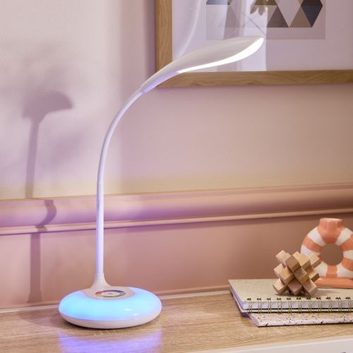 Lampe de bureau H. 48 cm MILA Blanche
