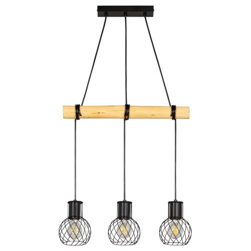 Suspension métal L. 50 cm KAVI Noire