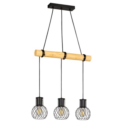 Suspension métal L. 50 cm KAVI Noire