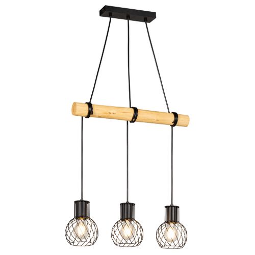 Suspension métal L. 50 cm KAVI Noire