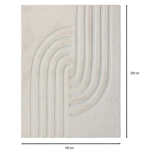 Tapis 150x200 cm LOLA Blanc