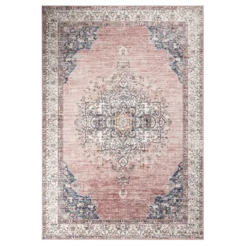 Tapis 160 x 230 cm ORIANE Rose vue de face