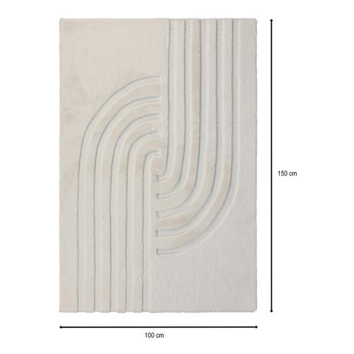 Tapis 100x150 cm LOLA Blanc