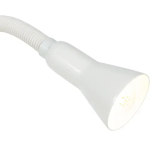 Lampe pince de bureau H. 45 cm ALPHA Blanche vue détaillée