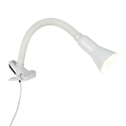 Lampe pince de bureau H. 45 cm ALPHA Blanche
