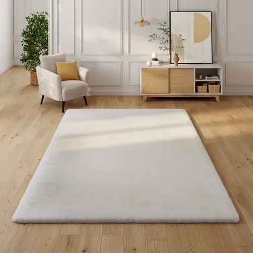 Tapis 200x290 cm JACOB Blanc vue d'ambiance 1
