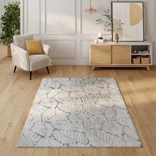 Tapis 160x230 cm MOYO Gris vue d'ambiance 1