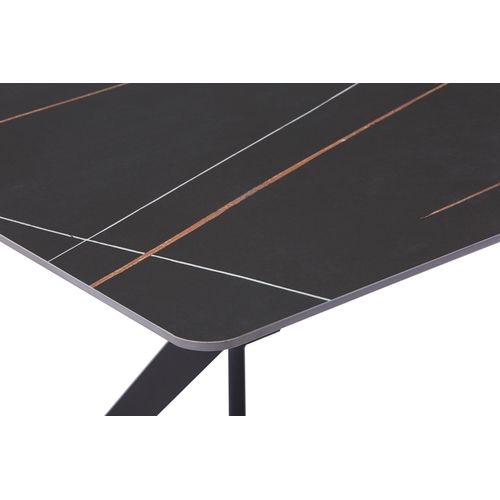 Table céramique L. 120 ARIA Noir vue détaillée
