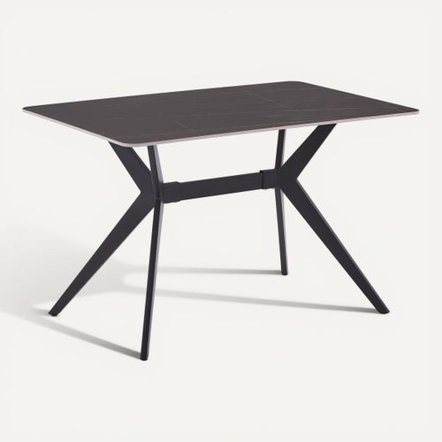 Table céramique L. 120 ARIA Noir vue 3/4