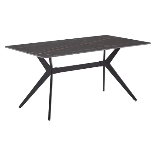 Table céramique L. 160 ARIA Noir vue 3/4