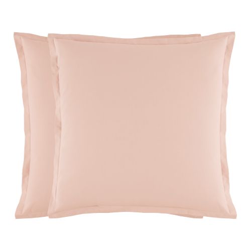 2 taies d'oreillers 63x63 cm DREAMEA CAMILLE vue de face