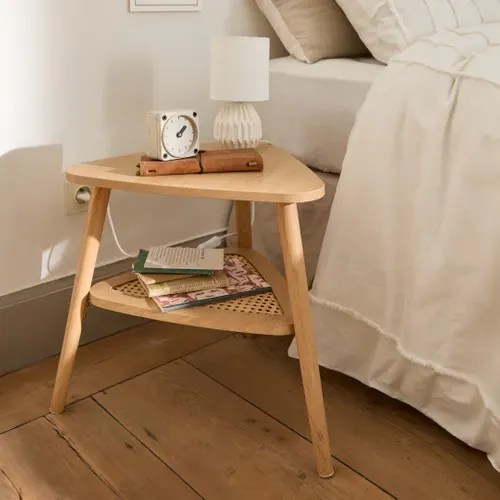 Bout de canapé PASCALE Imitation chêne vue d'ambiance 1