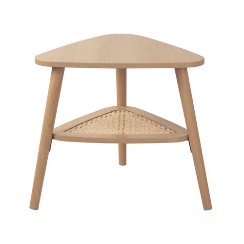 Bout de canapé PASCALE Imitation chêne vue de face