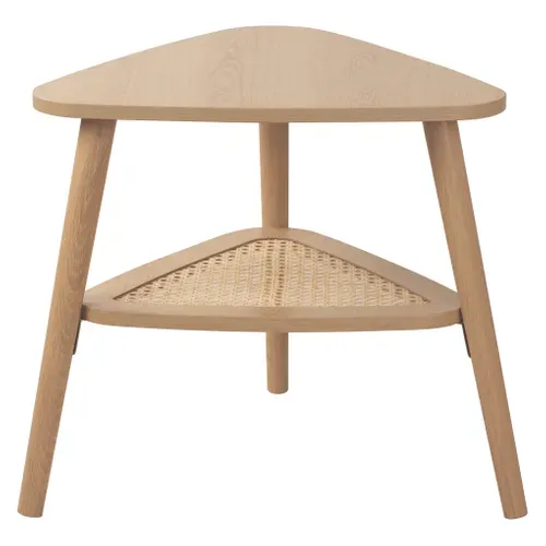 Bout de canapé PASCALE Imitation chêne vue 3/4