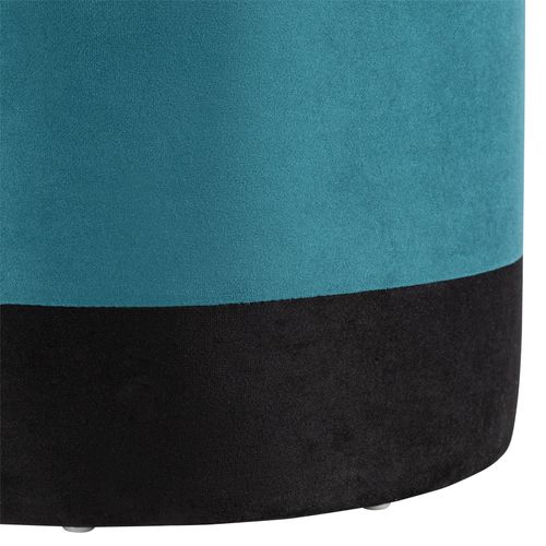 Pouf H. 40 cm AMAURY Bleu vue accessoires
