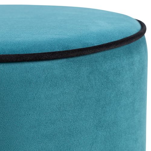 Pouf H. 40 cm AMAURY Bleu vue détaillée