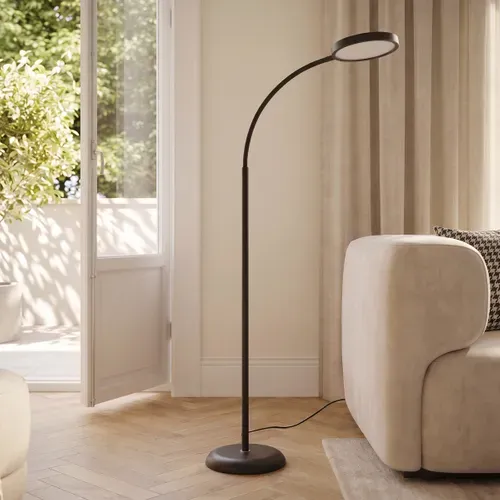 Liseuse LED H. 153 cm LYSÉA Noire vue d'ambiance 1