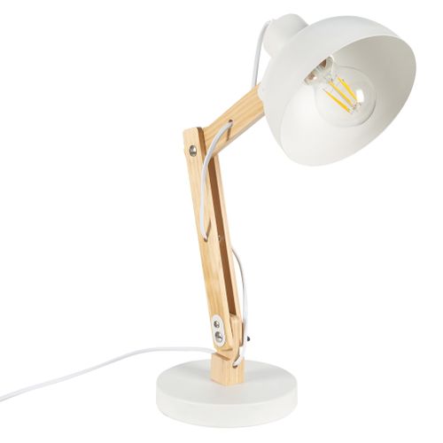 Lampe de bureau H. 42 cm SAYA Blanche