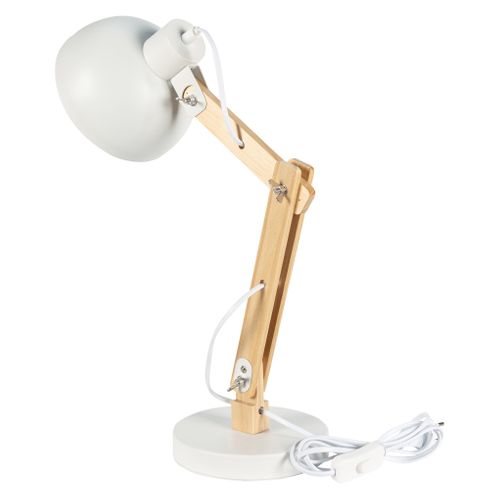 Lampe de bureau H. 42 cm SAYA Blanche