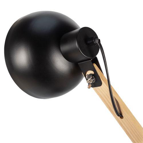 Lampe de bureau H. 42 cm SAYA Noire vue détaillée