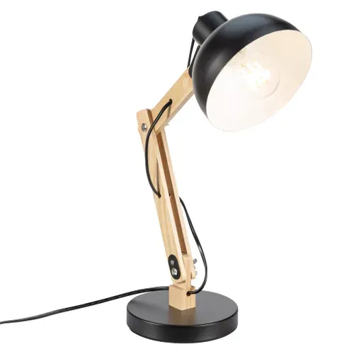 Lampe de bureau H. 42 cm SAYA Noire