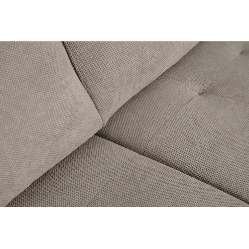 Canapé d'angle méridienne MARION tissu taupe vue détaillée