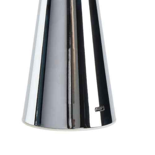 Lampe à poser LED H. 21 cm LUMI Chromée