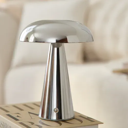 Lampe à poser LED H. 21 cm LUMI Chromée