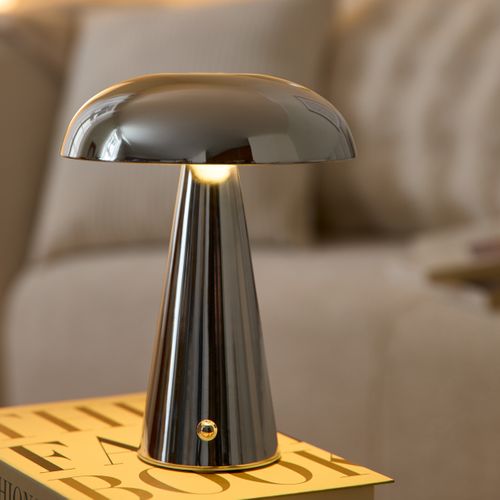 Lampe à poser LED H. 21 cm LUMI Chromée