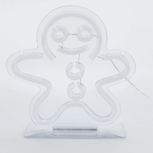 Néon Led USB H. 23 cm PAIN D'ÉPICE Orange et rouge