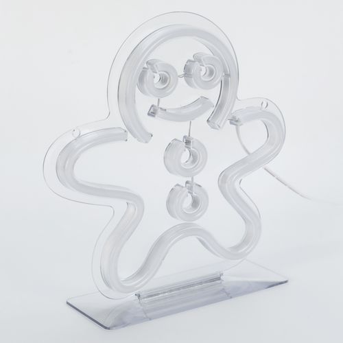 Néon Led USB H. 23 cm PAIN D'ÉPICE Orange et rouge