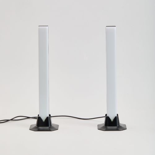 2 barres lumineuses LED H.25cm - Noire