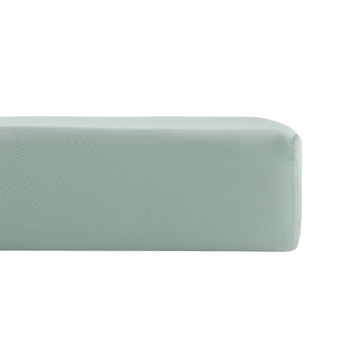 Drap housse sauge 180x200 cm DREAMEA PERCALE SAUGE