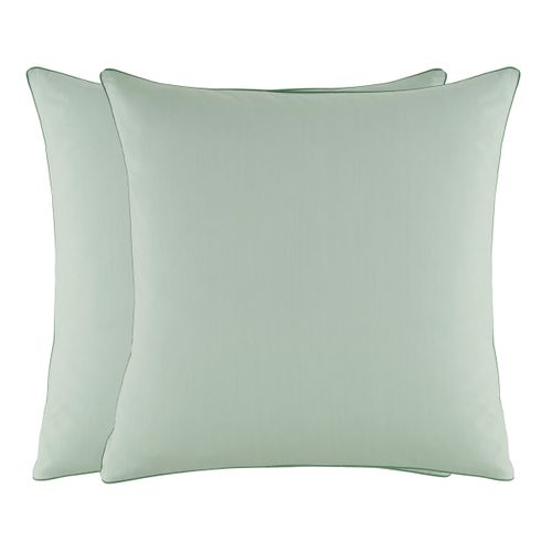 Housse de couette 260x240 cm DREAMEA PERCALE SAUGE