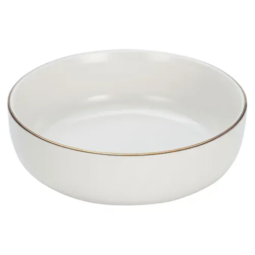 Service de vaisselle 16 pièces - Blanc / Or