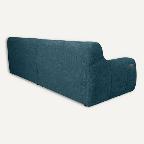Canapé relax 4 places COCOON tissu bleu clair vue de derrière