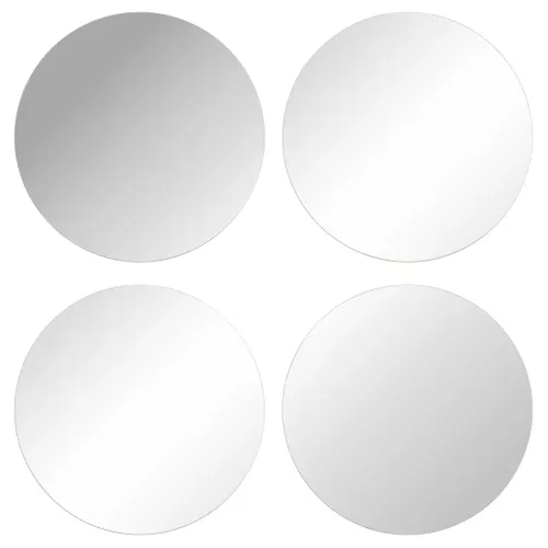 4 miroirs rond D. 30 cm PICO Transparent vue de face